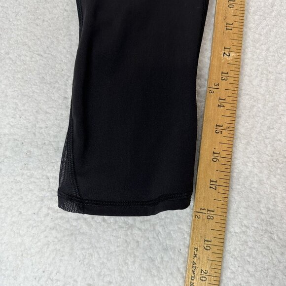 Lululemon Women's Train Times Crop Athleisure Mesh Cutout Leggings Size 4 Black - Picture 6 of 8